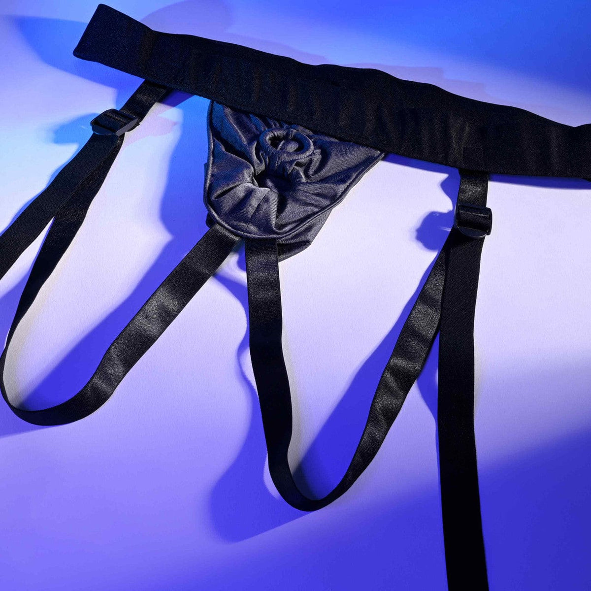 Evolved - Gender X Double Rider Strap On Harness (Black) EV1178 Durio.sg