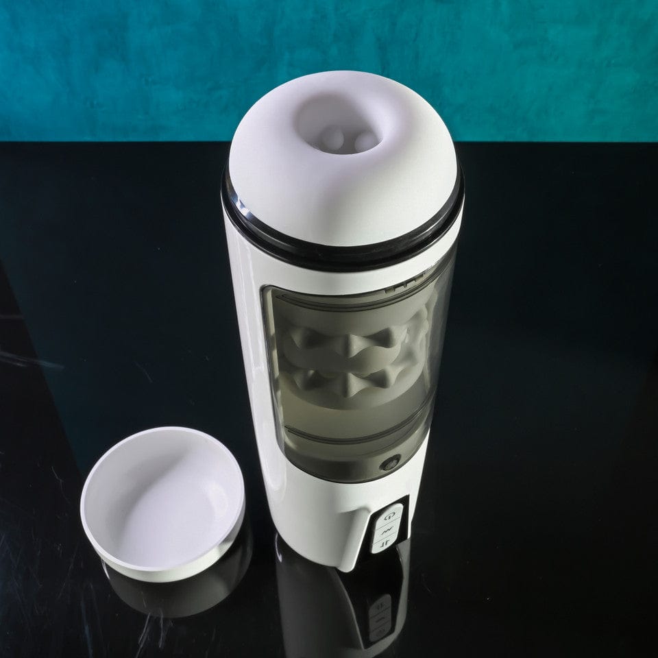 Evolved - Gender X Get Your Stroke On Thursting Vibrating Masturbator (White) EV1174 CherryAffairs