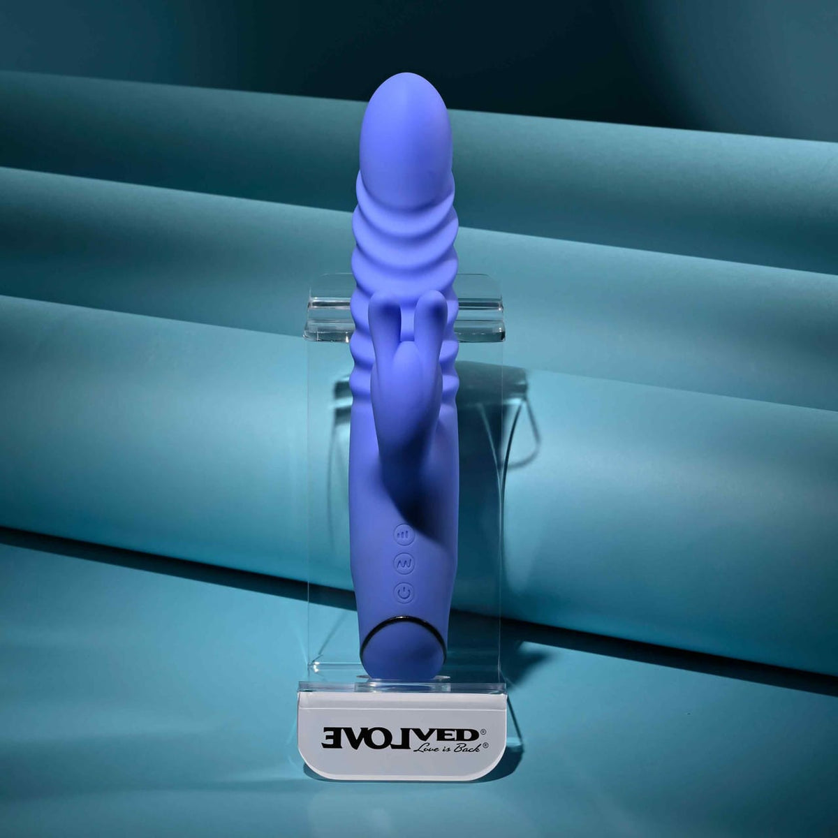 Evolved - Knock Knock Rechargeable Rabbit Vibrator (Blue) EV1219 Durio.sg