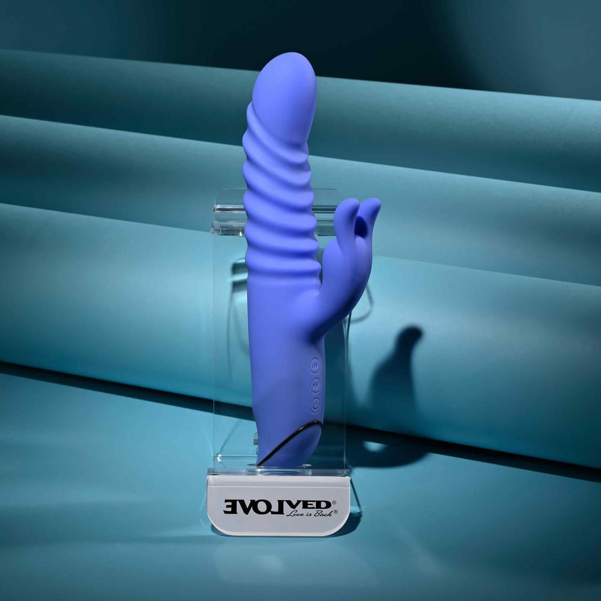 Evolved - Knock Knock Rechargeable Rabbit Vibrator (Blue) EV1219 Durio.sg