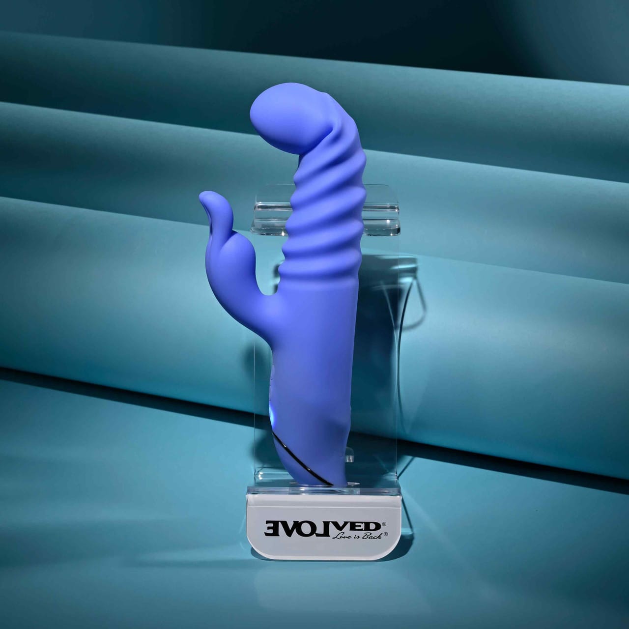Evolved - Knock Knock Rechargeable Rabbit Vibrator (Blue) EV1219 Durio.sg