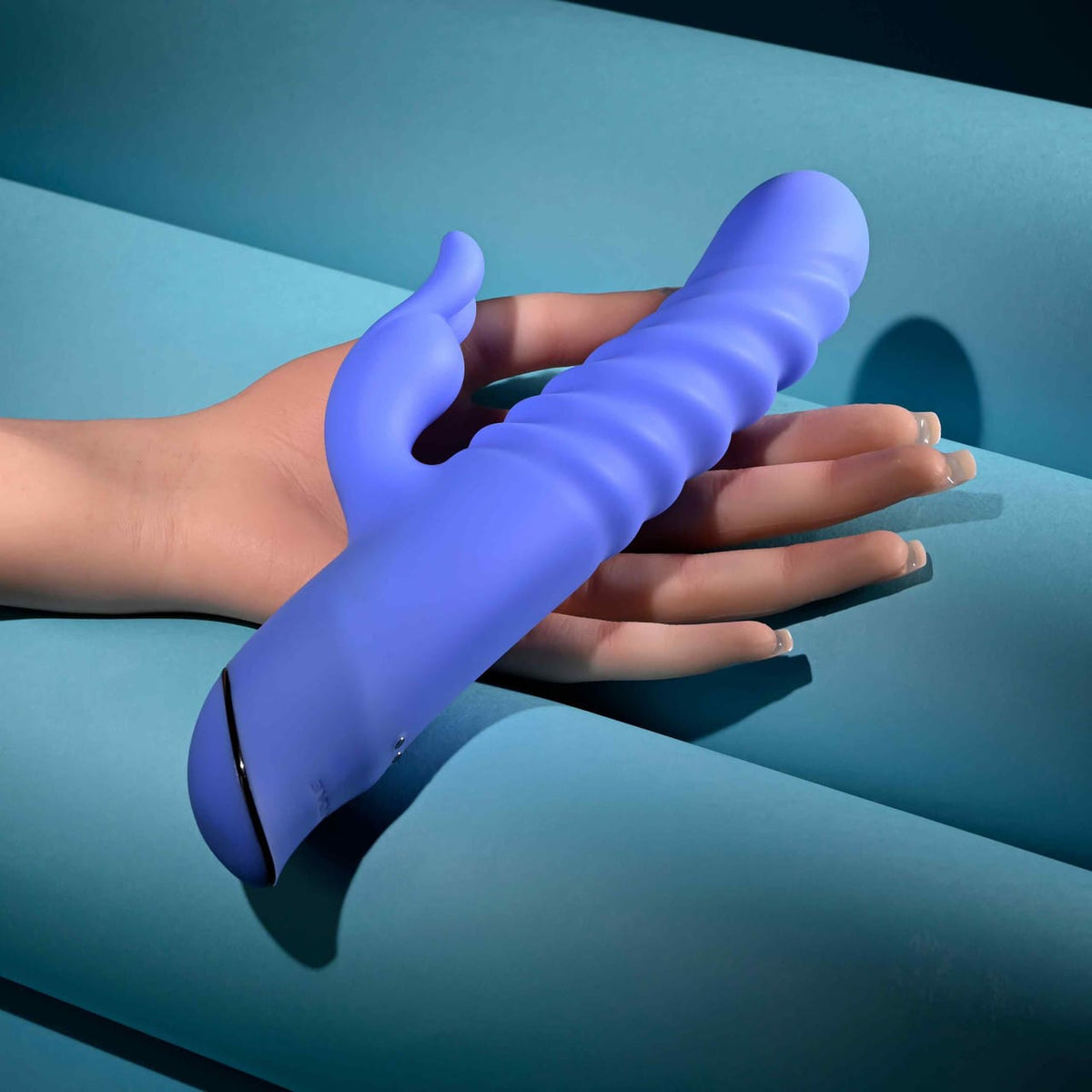 Evolved - Knock Knock Rechargeable Rabbit Vibrator (Blue) EV1219 Durio.sg