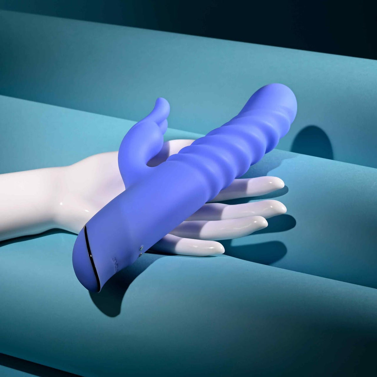 Evolved - Knock Knock Rechargeable Rabbit Vibrator (Blue) EV1219 Durio.sg