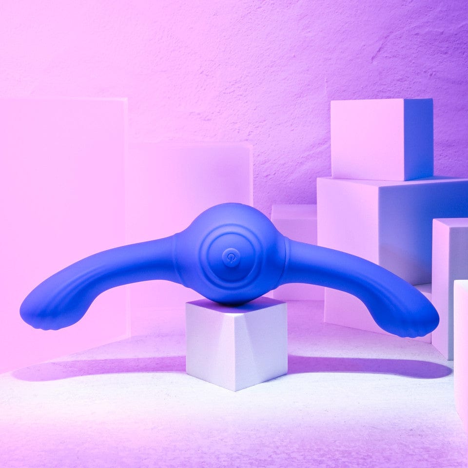 Evolved - Our Gyro Vibe Vibrating Double Dildo (Blue) EV1152 Durio.sg