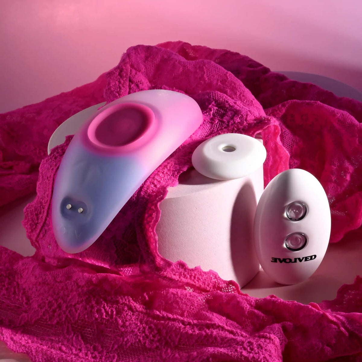 Evolved - Paradise Panty Remote-Controlled Wearable Vibrator (White) EV1211 Durio.sg