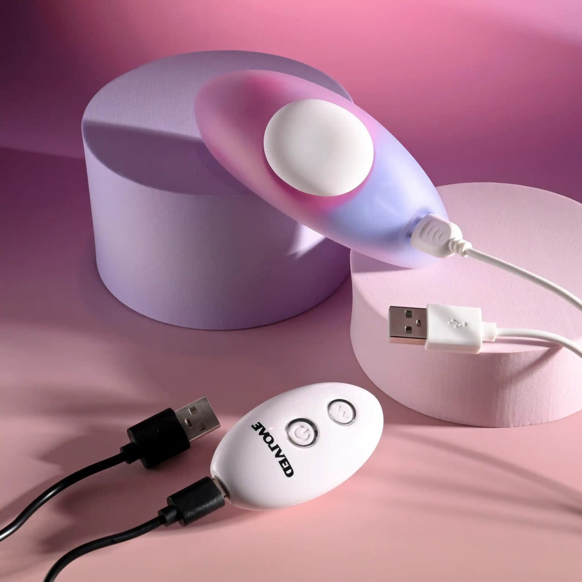 Evolved - Paradise Panty Remote-Controlled Wearable Vibrator (White) EV1211 Durio.sg