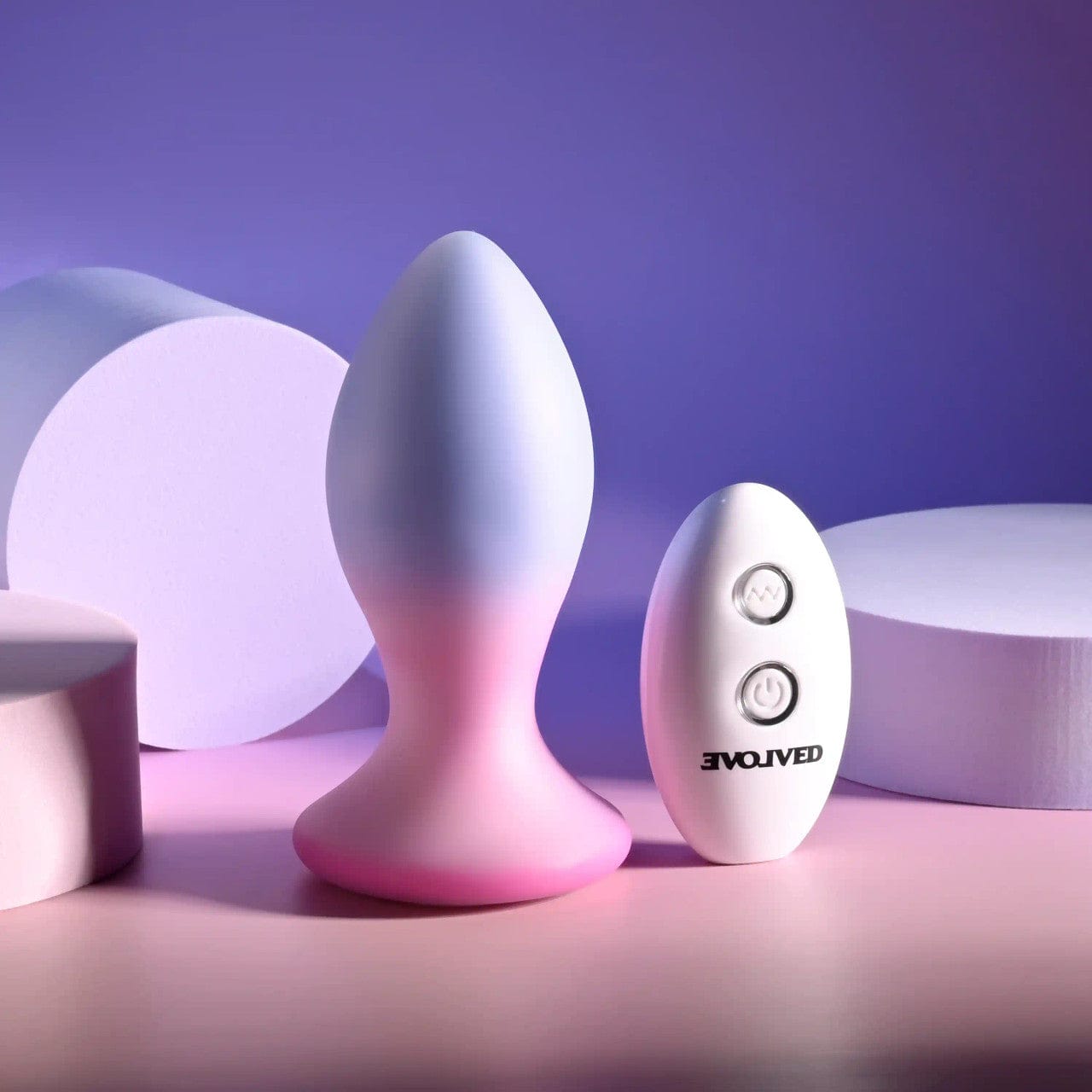 Evolved - Paradise Remote Control Vibrating Anal Plug (Purple) EV1192 Durio.sg