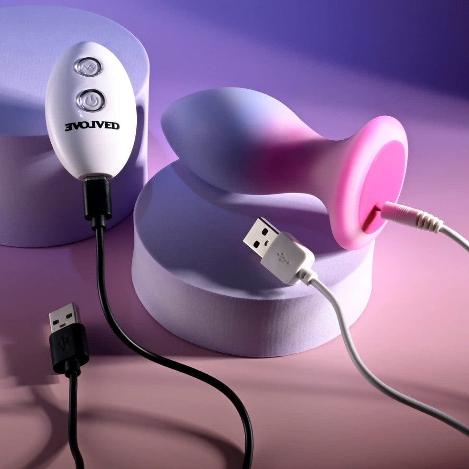 Evolved - Paradise Remote Control Vibrating Anal Plug (Purple) EV1192 Durio.sg