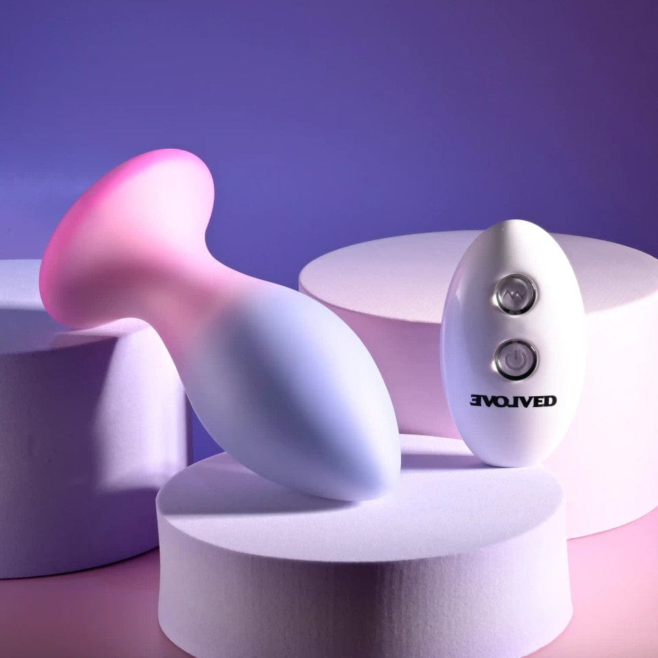 Evolved - Paradise Remote Control Vibrating Anal Plug (Purple) EV1192 Durio.sg
