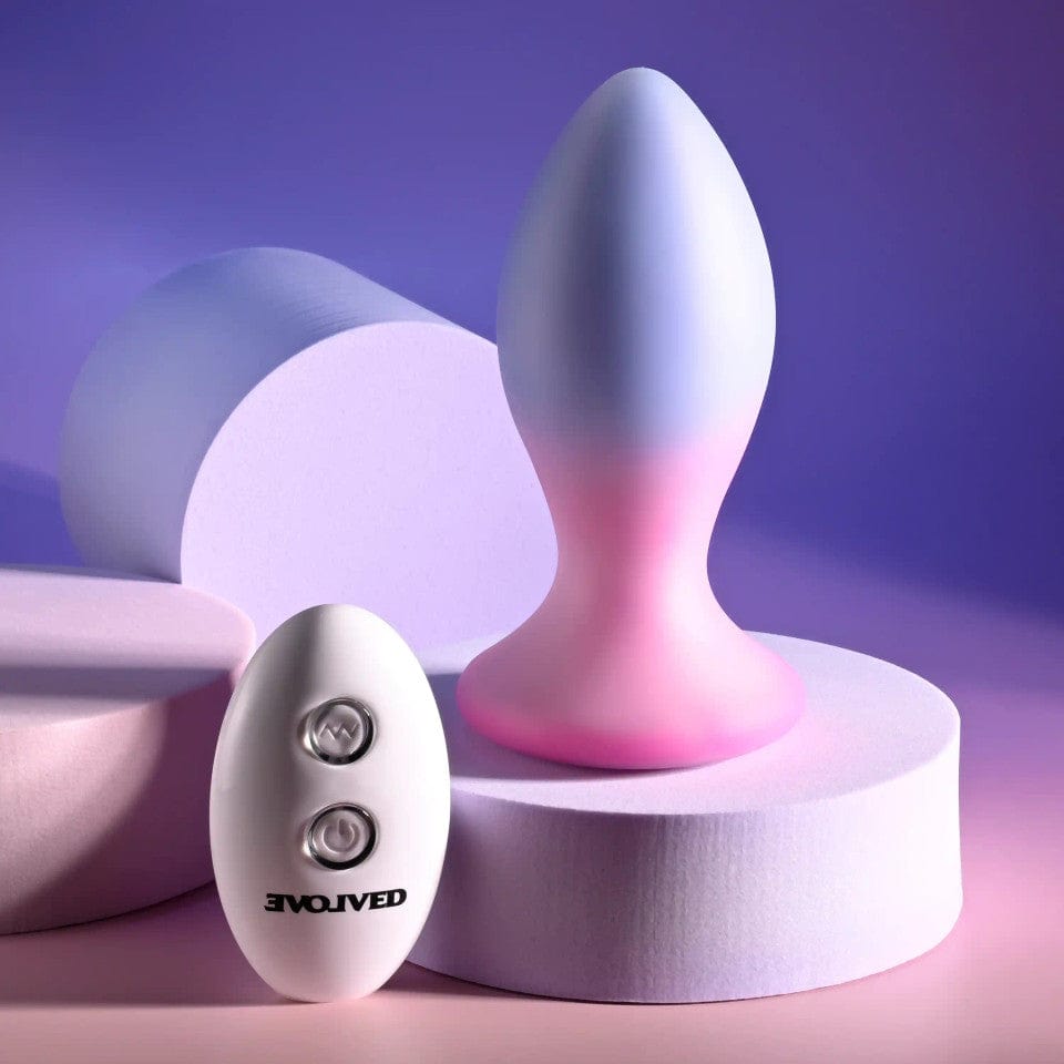 Evolved - Paradise Remote Control Vibrating Anal Plug (Purple) EV1192 Durio.sg