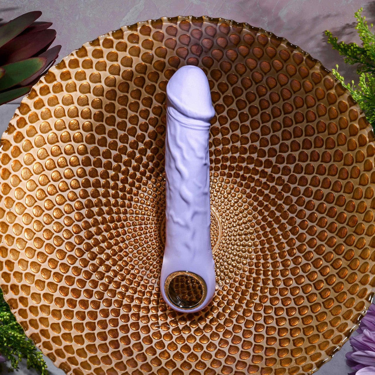 Evolved - Purple Fantasy Vibrating Realistic Dildo 7.25" (Purple) EV1167 Durio.sg