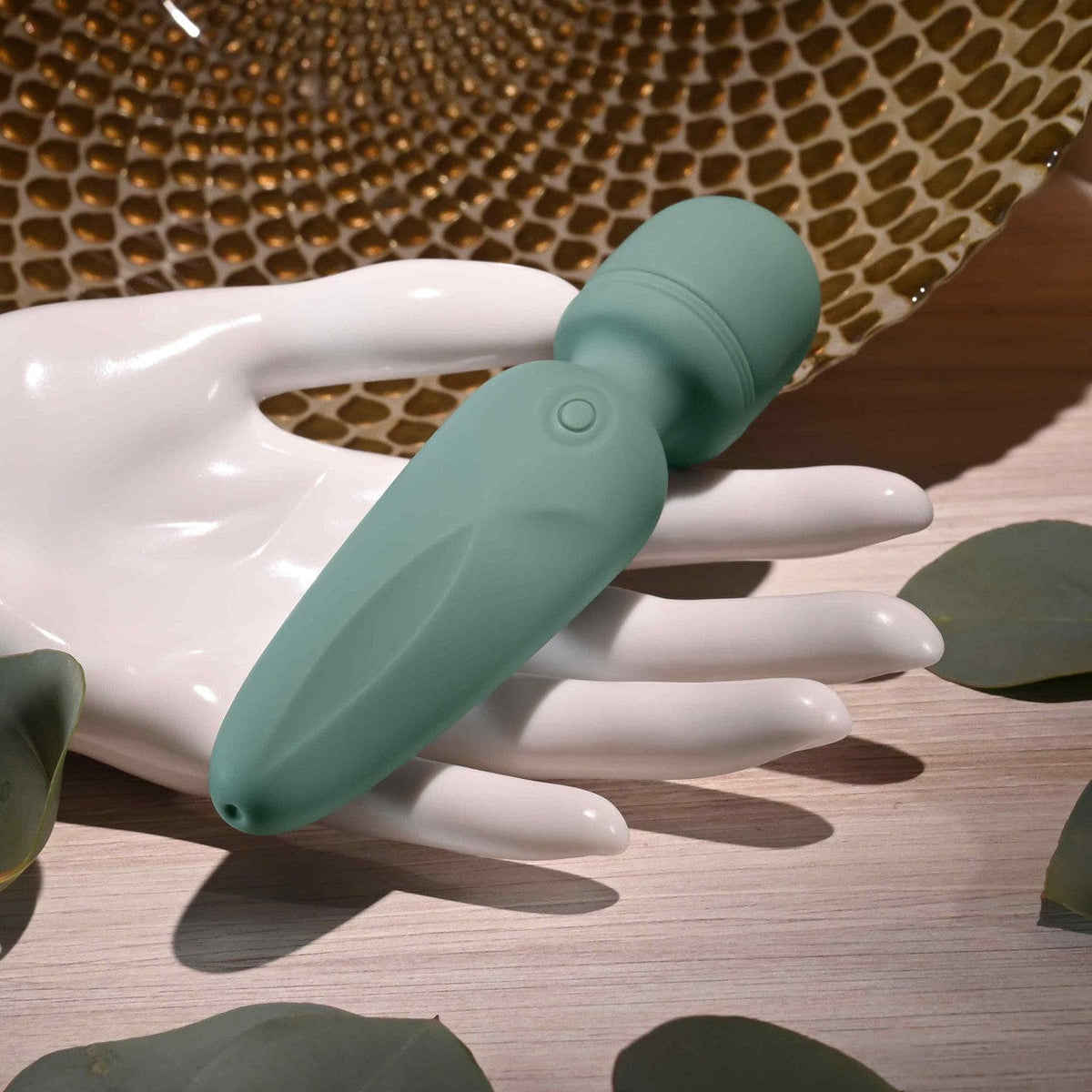 Evolved - Rumble Vibrating Mini Wand Massager (Green) EV1190 Durio.sg