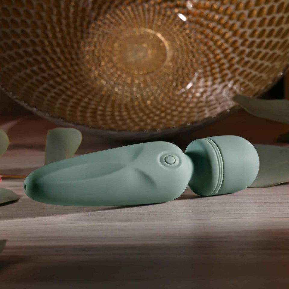 Evolved - Rumble Vibrating Mini Wand Massager (Green) EV1190 Durio.sg