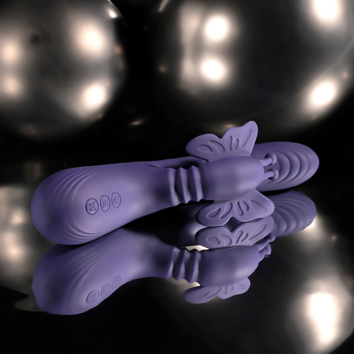 Evolved - Wings of Frenzy Rechargeable Rabbit Vibrator (Purple) EV1221 Durio.sg