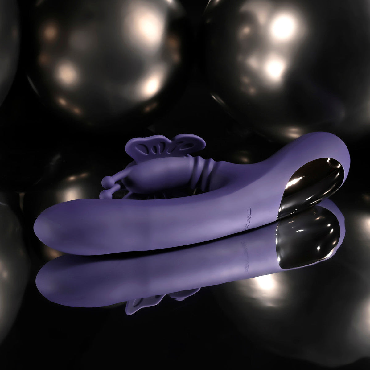 Evolved - Wings of Frenzy Rechargeable Rabbit Vibrator (Purple) EV1221 Durio.sg