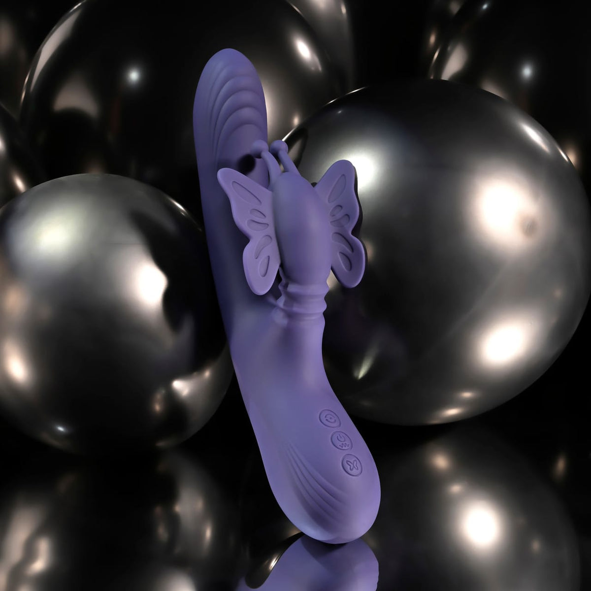 Evolved - Wings of Frenzy Rechargeable Rabbit Vibrator (Purple) EV1221 Durio.sg