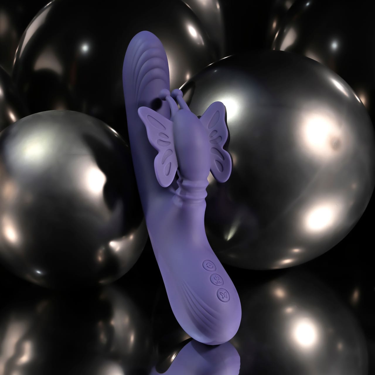 Evolved - Wings of Frenzy Rechargeable Rabbit Vibrator (Purple) EV1221 Durio.sg