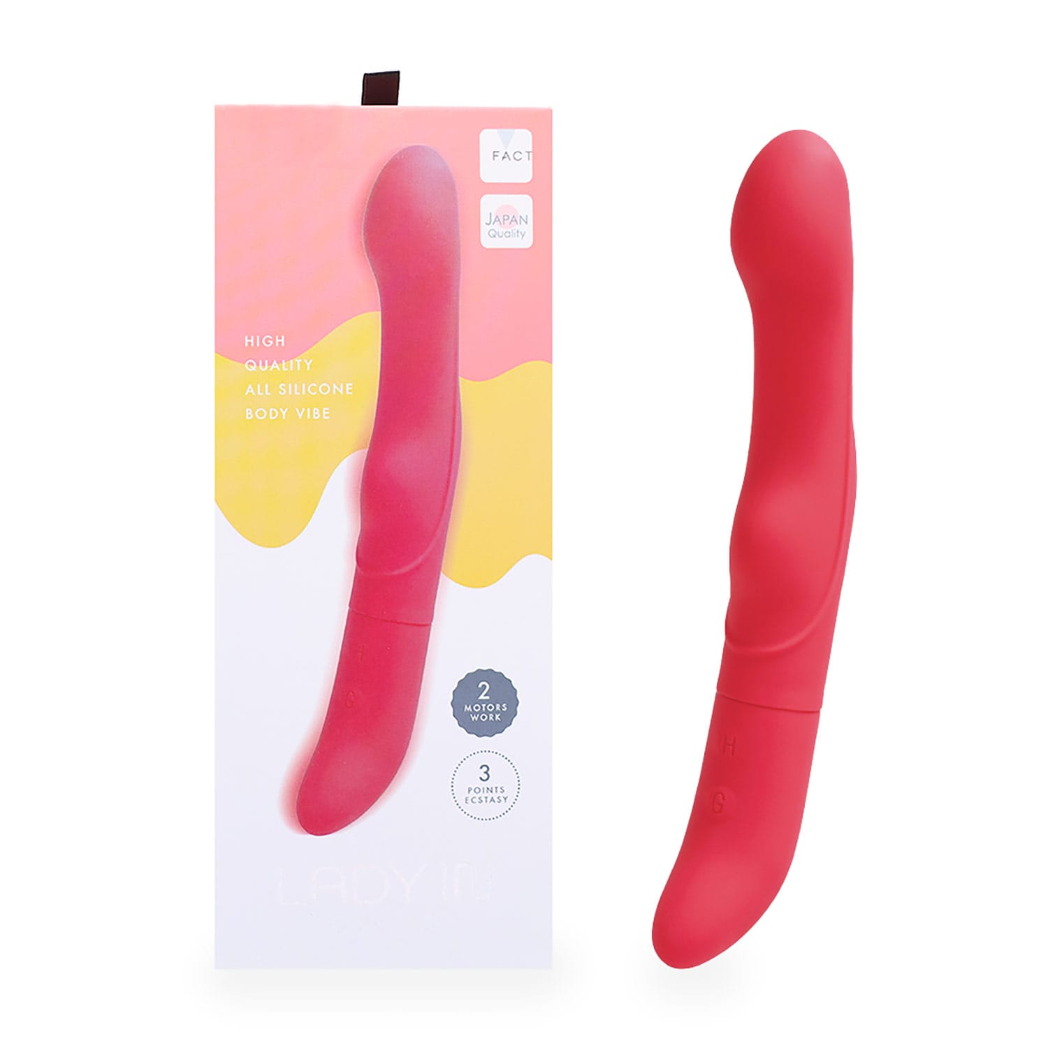 FACT - Lady Japan Silicone G Spot Vibrator OT1275 Durio.sg