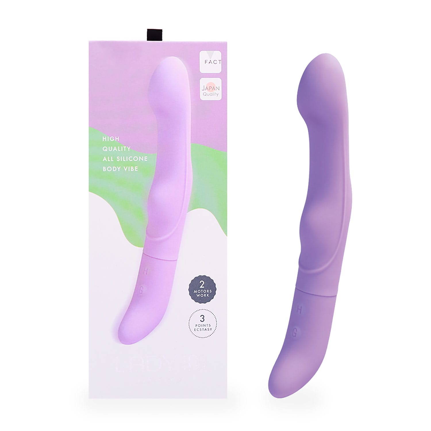 FACT - Lady Japan Silicone G Spot Vibrator OT1273 Durio.sg