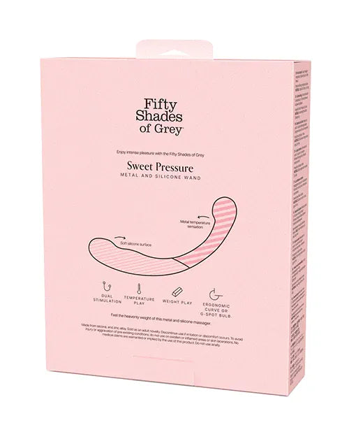 Fifty Shades of Grey - Sweet Pressure Steel and Silicone Wand (Black) FSG1183 Durio.sg