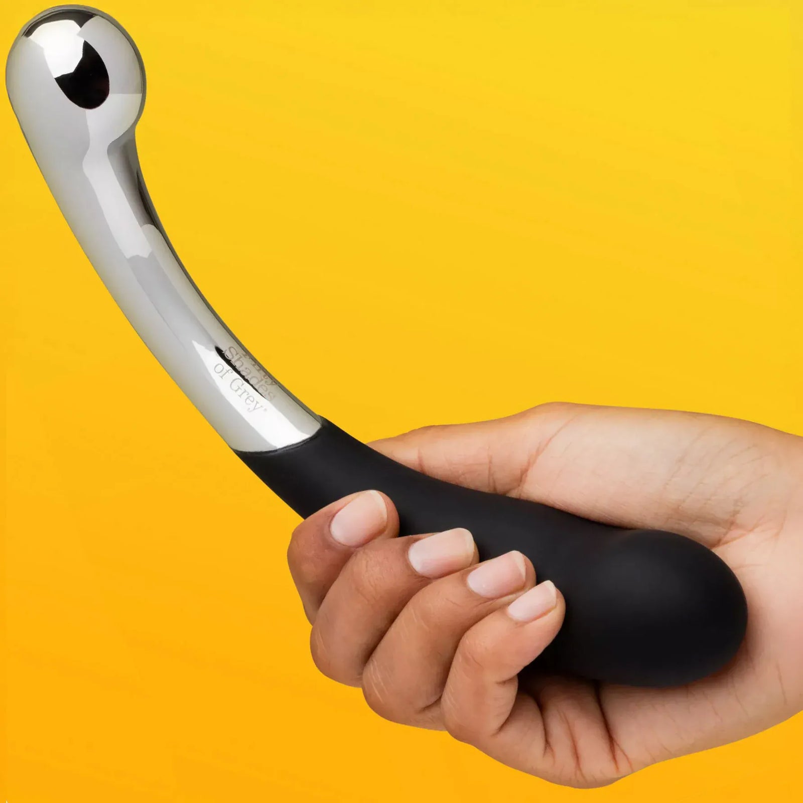 Fifty Shades of Grey - Sweet Pressure Steel and Silicone Wand (Black) FSG1183 Durio.sg