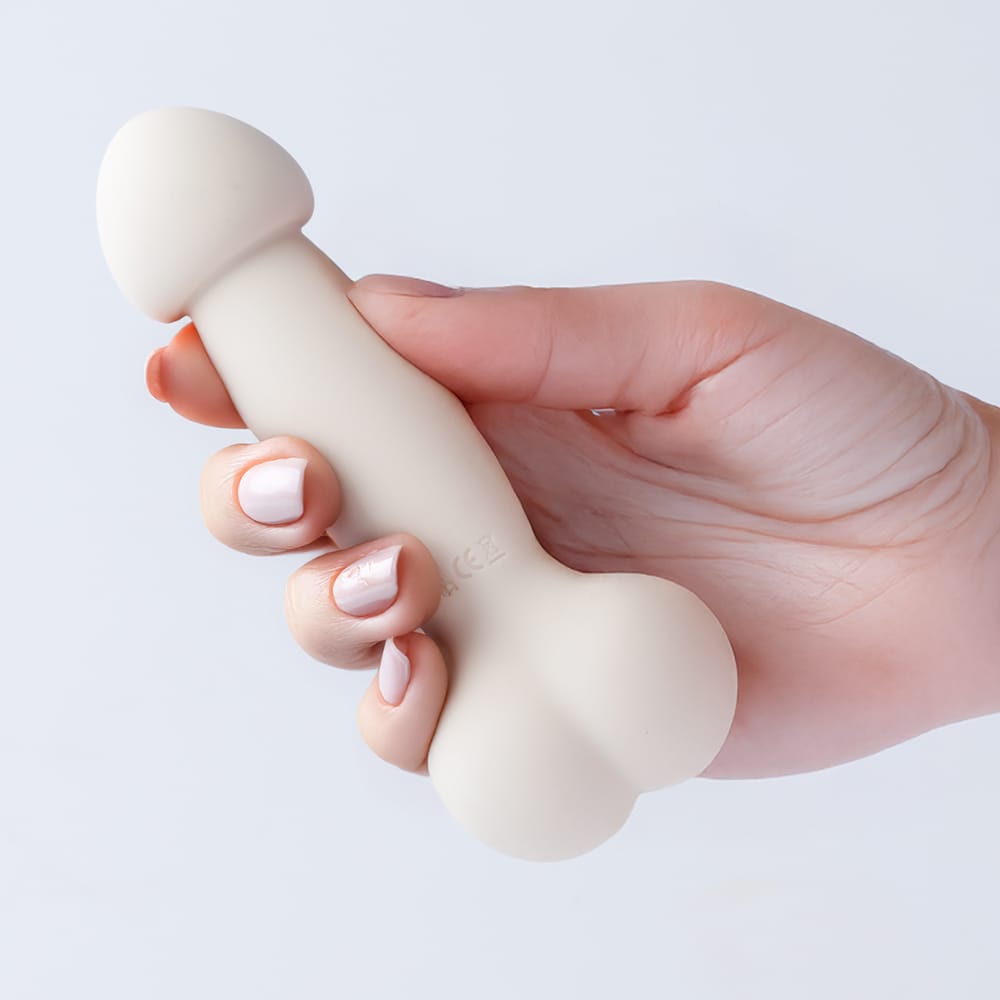 Fuji World - Spoony Cock n Balls Vibrating Dildo (White) OT1289 Durio.sg
