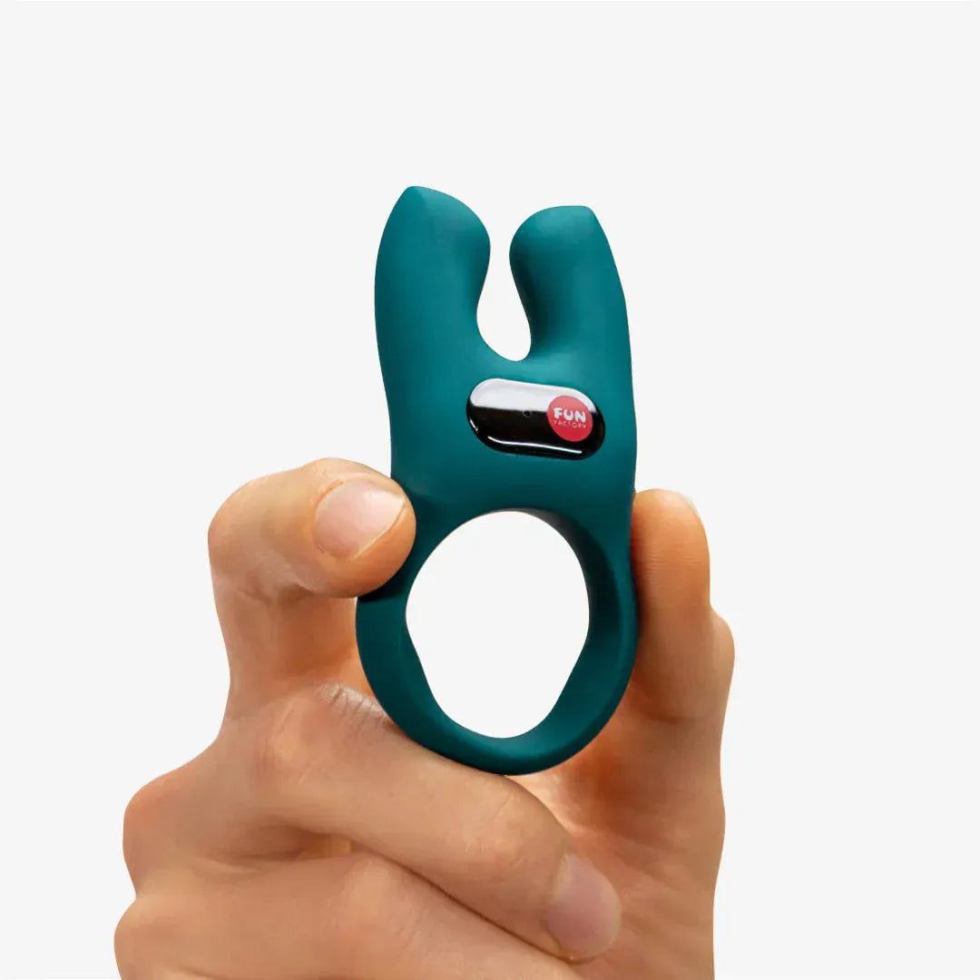 Fun Factory - Nos Vibrating Silicone Cock Ring (Bottle Green)