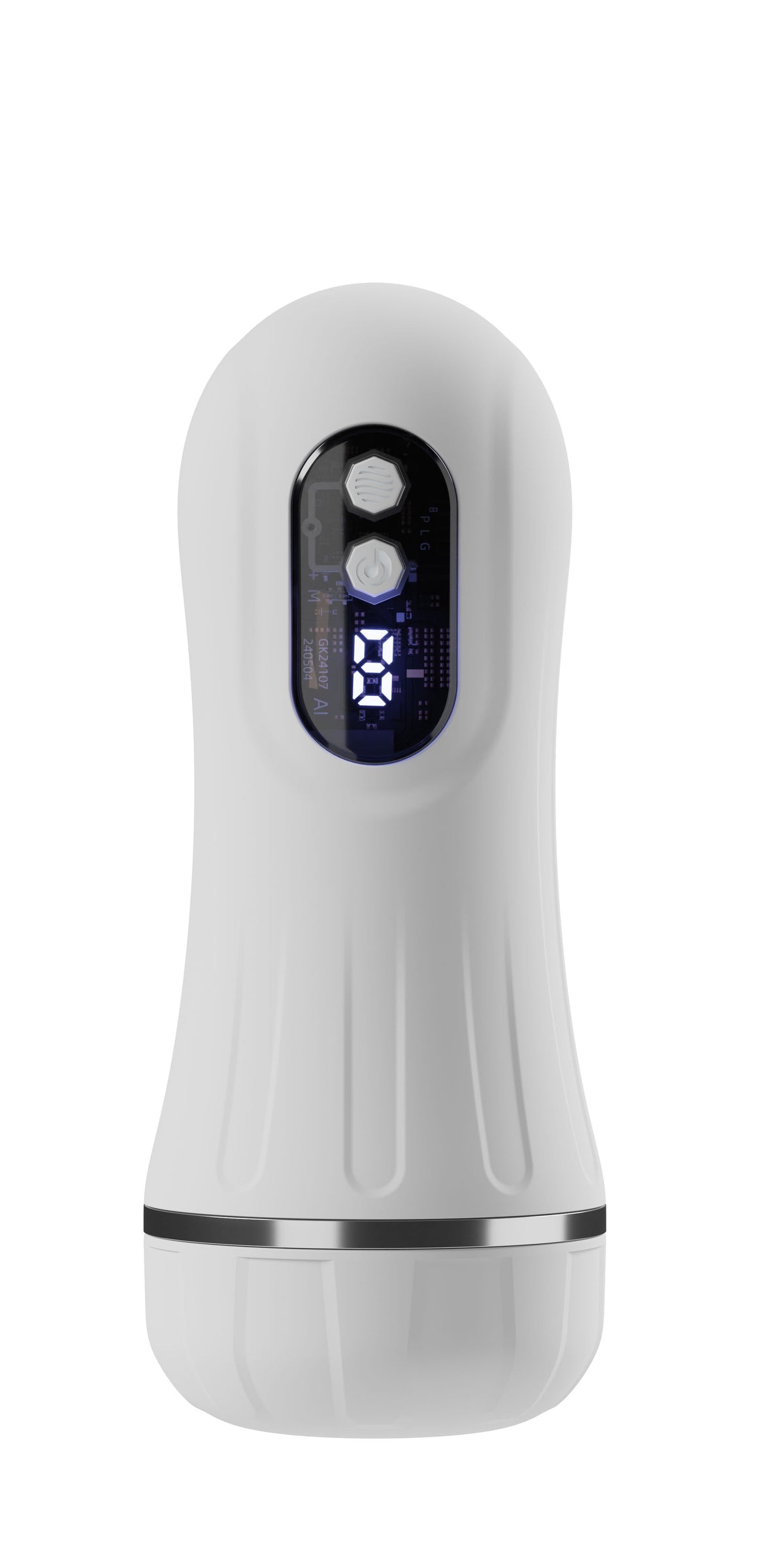 Galaku - Cyber Cup Training Vibrating Automatic Masturbator Cup (White) GLK1003 Durio.sg