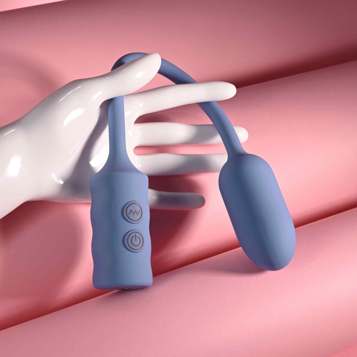Gender X - Egg-streme Rechargeable Clitoral Vibrating Egg (Blue) GX1004 Durio.sg