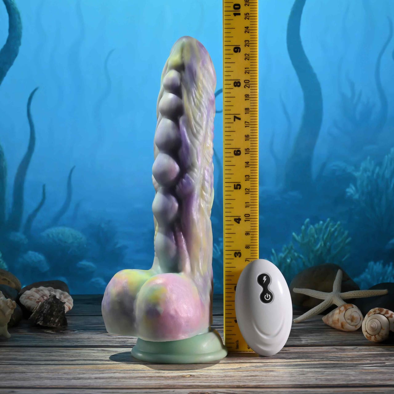 Gender X - Monster’s Ball Remote-Controlled Thrusting Fantasy Dildo (Multi Colour) GX1001 Durio.sg