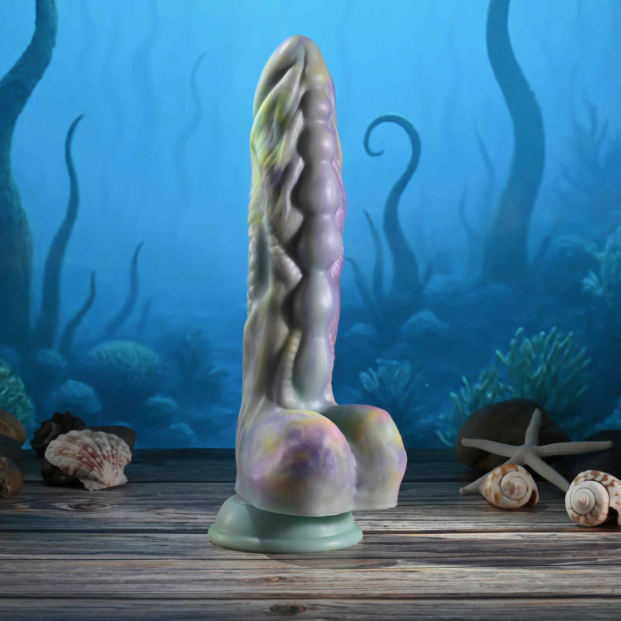 Gender X - Monster’s Ball Remote-Controlled Thrusting Fantasy Dildo (Multi Colour) GX1001 Durio.sg