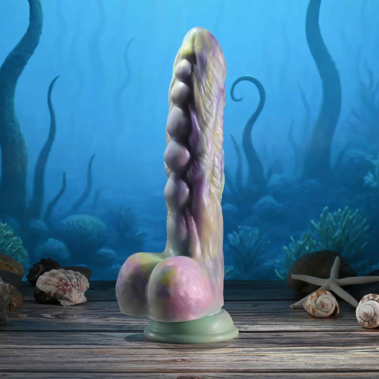 Gender X - Monster’s Ball Remote-Controlled Thrusting Fantasy Dildo (Multi Colour) GX1001 Durio.sg