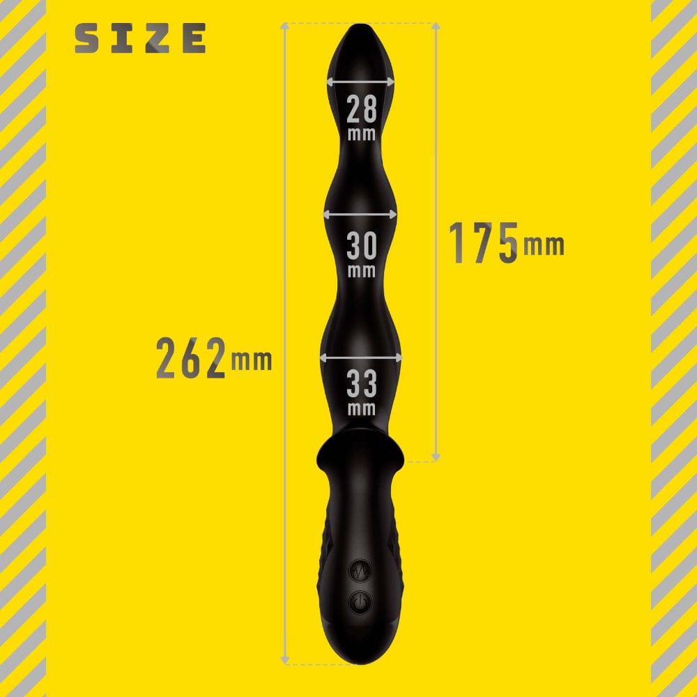 Hato Pura - Back Vibe 10 Triple Motor Vibrating Anal Beads HTP1046 Durio.sg