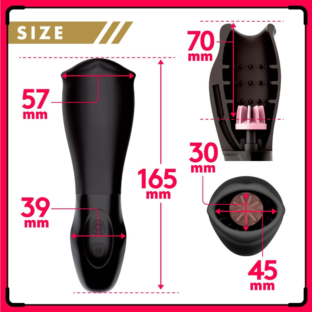 Hato Pura - Deep Wrap Rotor Rechargeable Vibrating Stroker HTP1048 Durio.sg