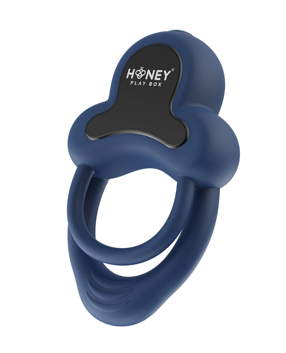 Honey Play Box - Anello App-Controlled Rechargeable Vibrating Cock Ring (Black) OT1309 Durio.sg