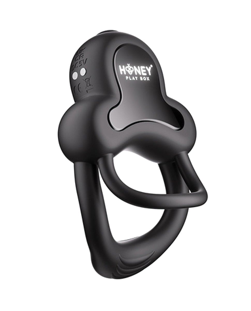 Honey Play Box - Anello App-Controlled Rechargeable Vibrating Cock Ring (Black) OT1309 Durio.sg