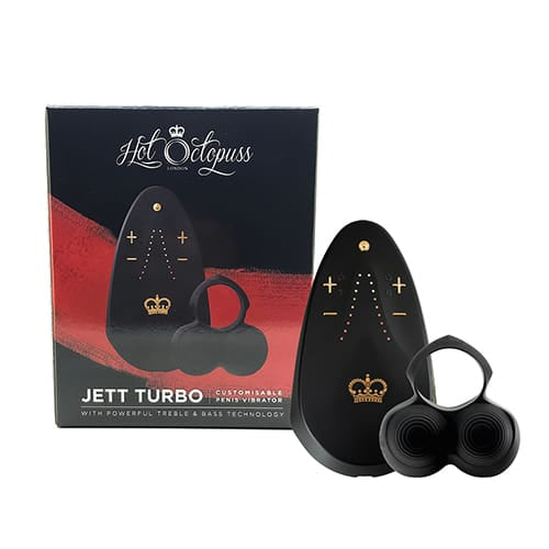 Hot Octopuss - Jett Turbo Penis Vibrator (Black) HO1021 Durio.sg