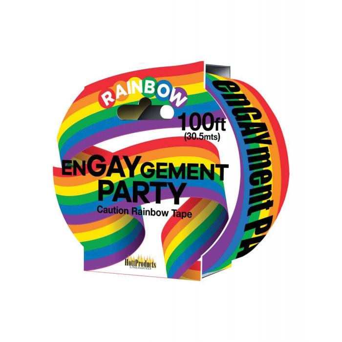 Hott Products - Engaygement Rainbow Style Caution Tape (Rainbow) HTP1015 Durio.sg