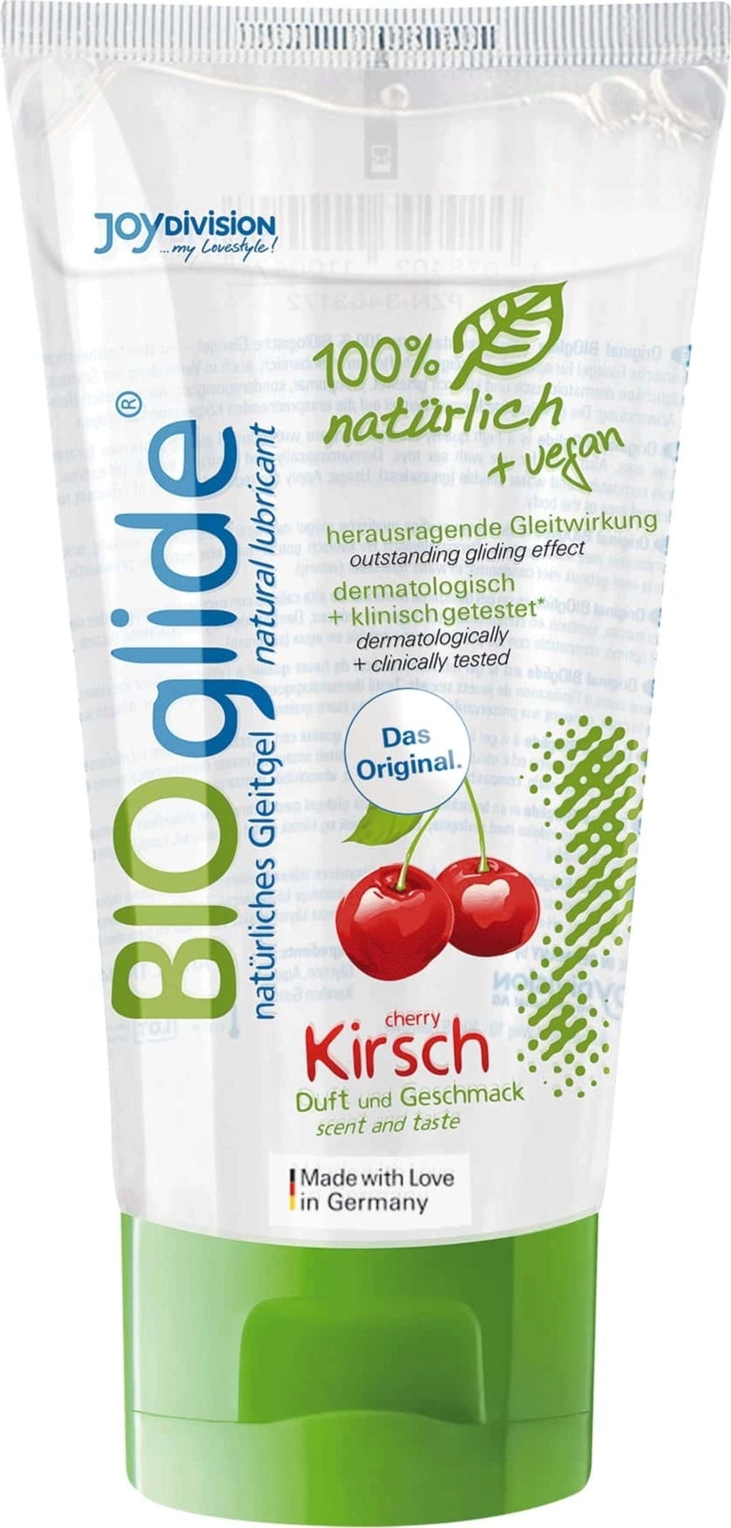 Joy Division - Bioglide Flavoured Cherry Water Based Natural Vegan Lubricant JD1040 Durio.sg