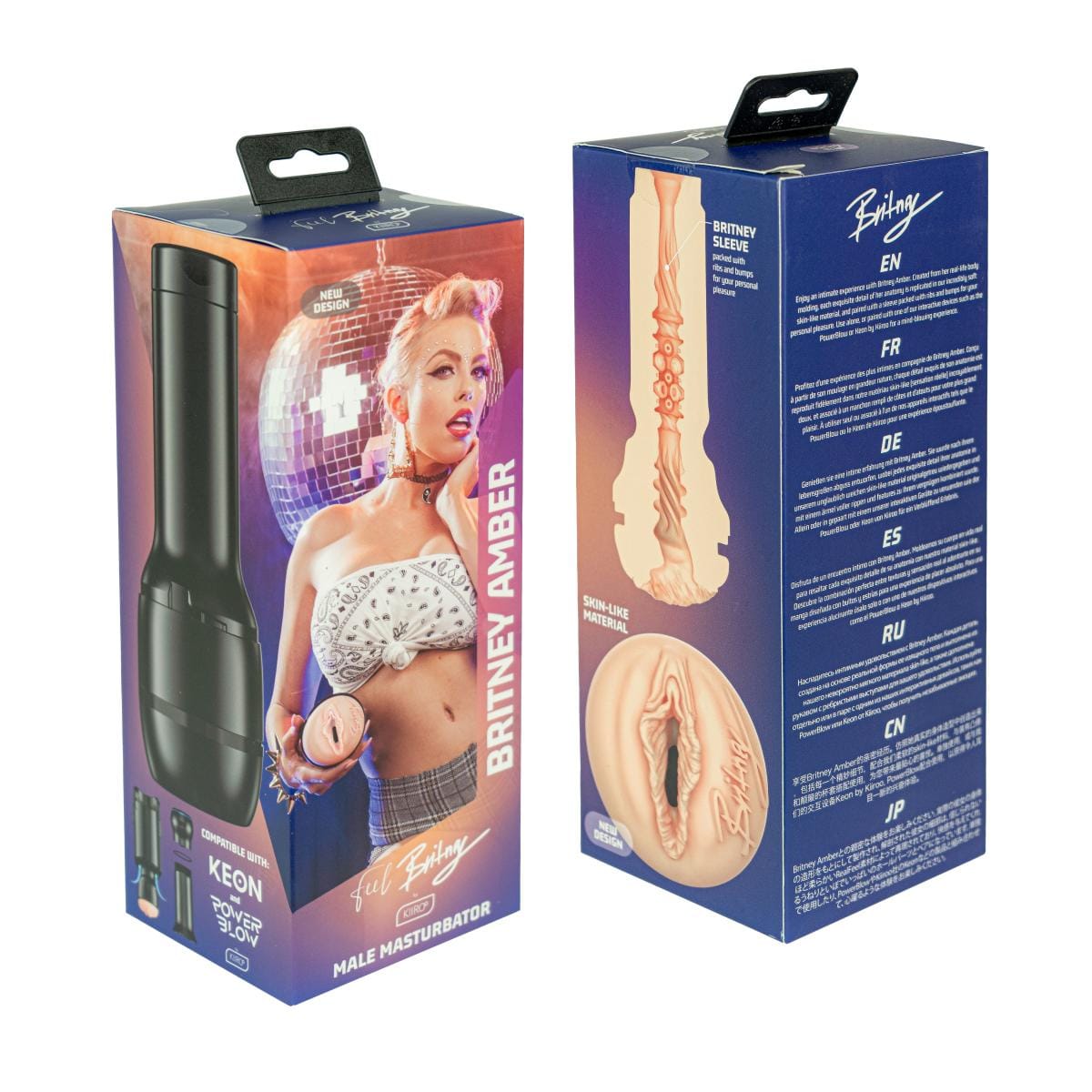 Kiiroo - Feel Britney Amber by Stars Collection Strokers New Design Stroker Masturbator KR1065 Durio.sg