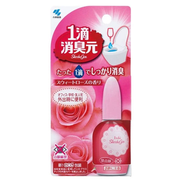 Kobayashi Pharmaceutical - One Drop Sweet Rose Toilet Deodorizer 20ml (Red) OT1302 Durio.sg