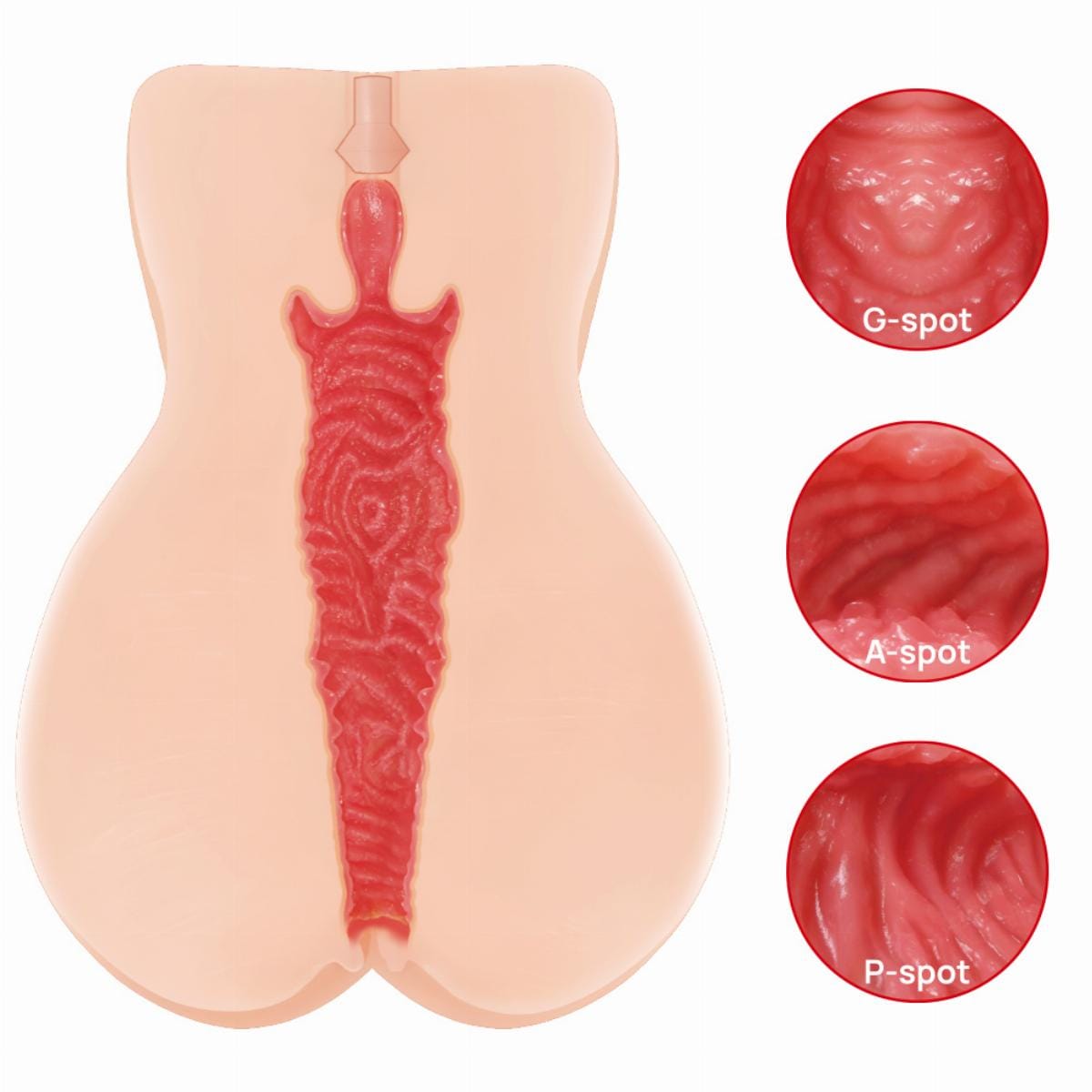 Kokos - Onahole Edition 004 Double Layer By Vanilla Masturbator (Beige) KK1069 Durio.sg