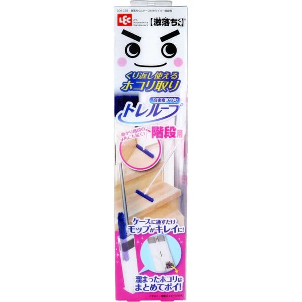 LEC - Japan Gekiochikun Reusable Dust Remover Toreloop Wiper for Stairs with Case LEC1004 Durio.sg