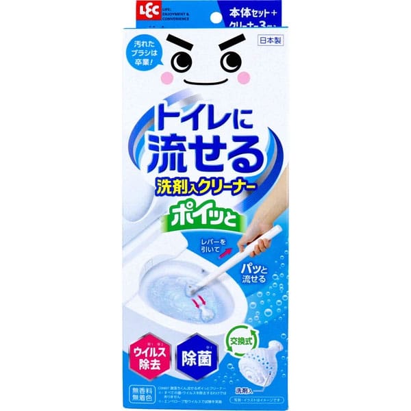 LEC - Japan Gekiochikun Toilet Flushable Disposable Cleaner with Detergent LEC1008 Durio.sg