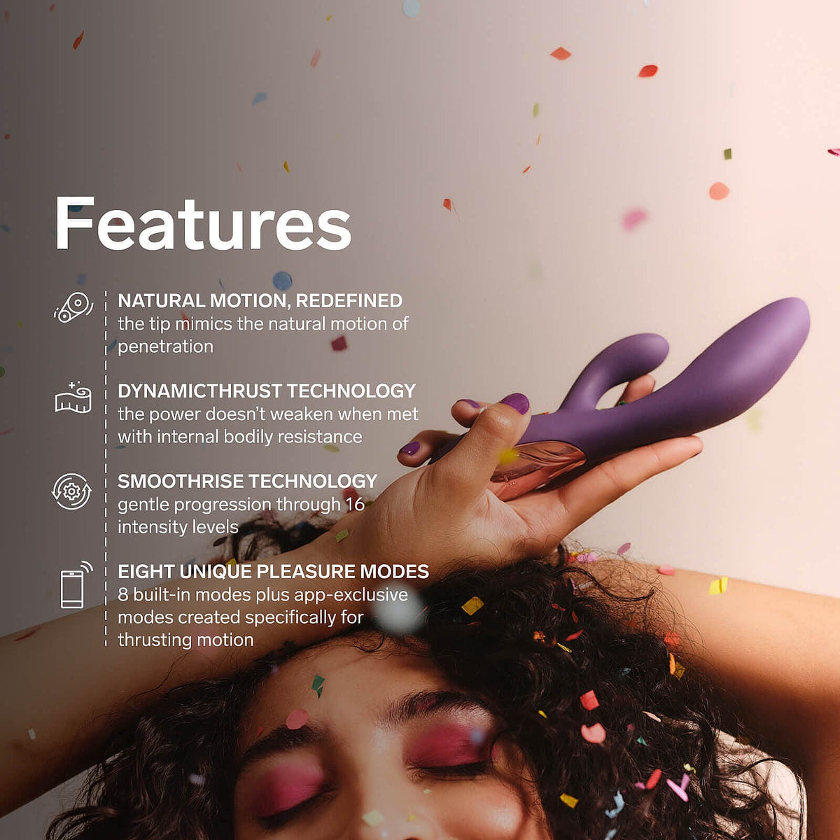 LELO - Ina Thrust App Controlled Thrusting Rabbit Vibrator Durio.sg