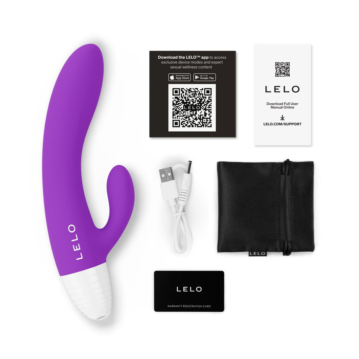 LELO - Originals KAYA App-Controlled Rabbit Vibrator (Purple) LL1275 Durio.sg