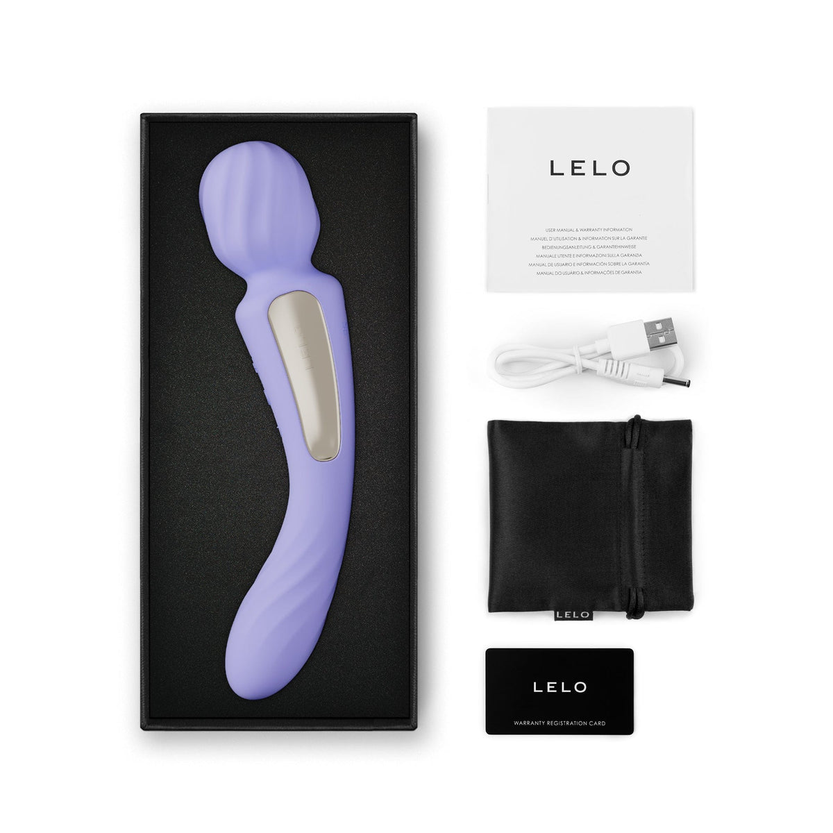 LELO - Switch App-Controlled Double Sided Wand Massager Vibrator Durio.sg