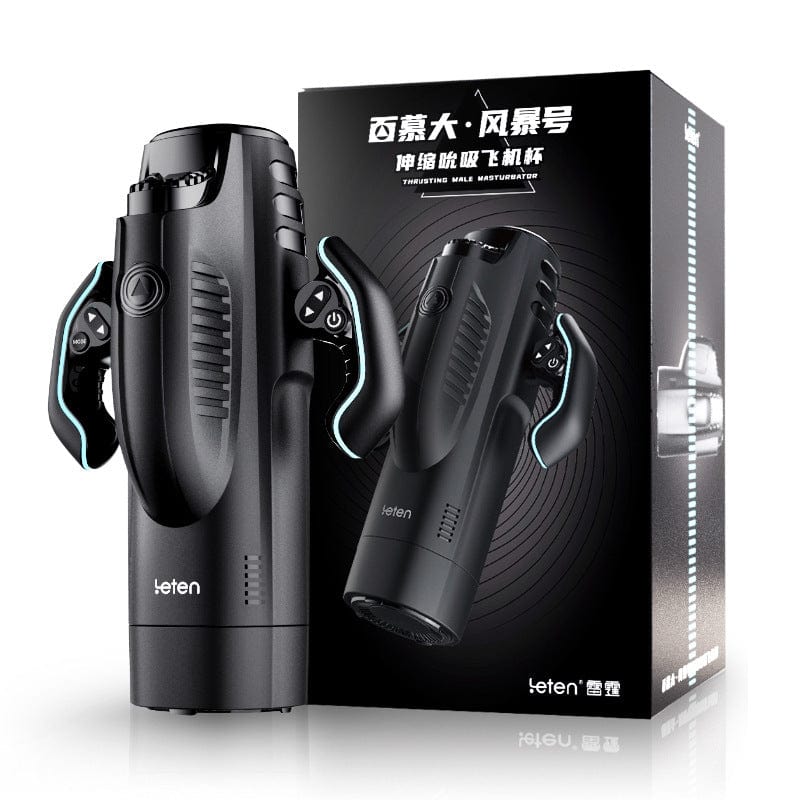 Leten - Bermuda Storm Automatic Thursting Sucking Heating Masturbator (Black) LET1035 Durio.sg