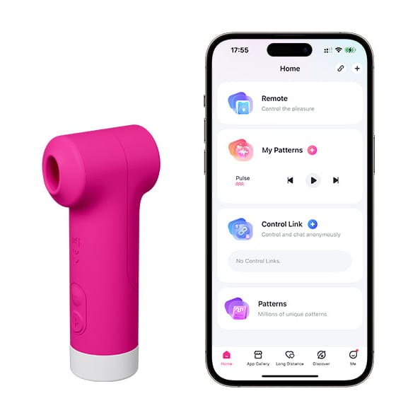 Lovense - Fizz Oval Head App Controlled Clitoral Vibrator LOS1077 Durio.sg