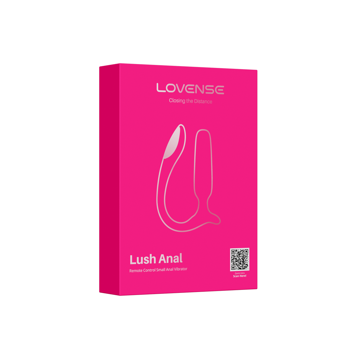 Lovense - Lush Anal Vibrating Butt Plug (Pink) LOS1075 Durio.sg